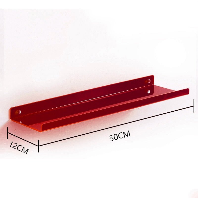 Modern fluently wall ledge - colourful and platsbe saving storage
