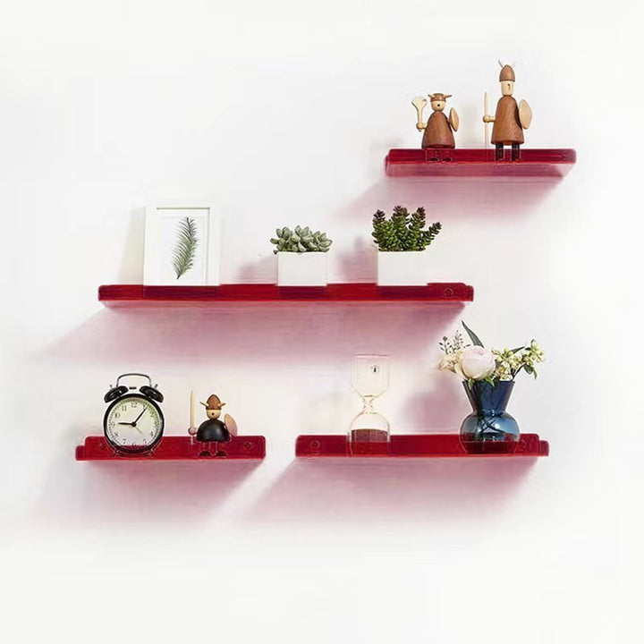 Modern fluently wall ledge - colourful and platsbe saving storage