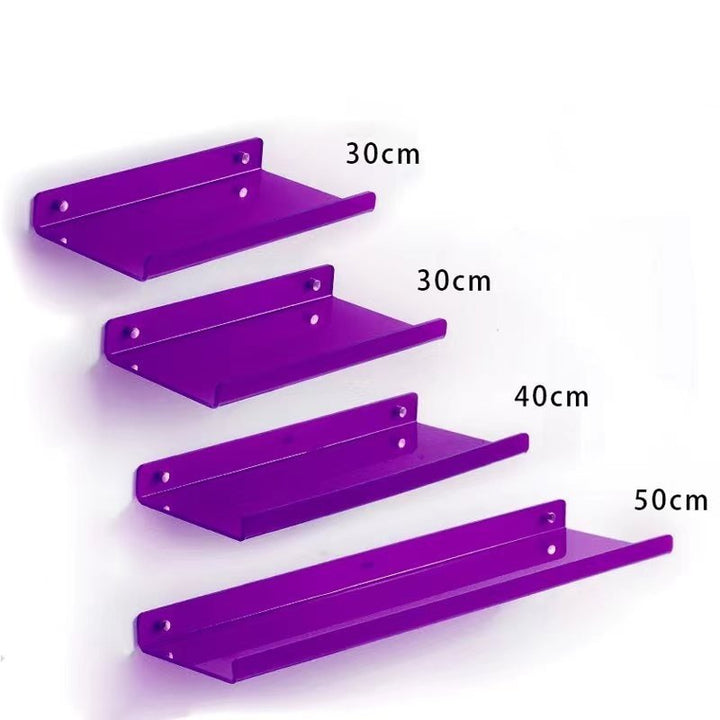 Modern fluently wall ledge - colourful and platsbe saving storage