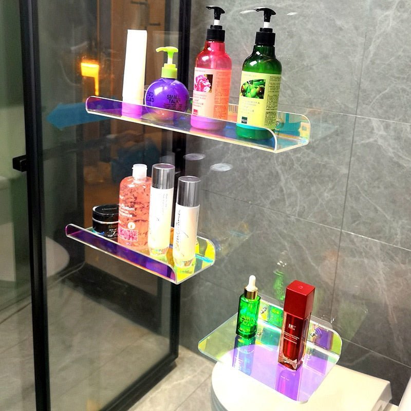 Modern fluently wall ledge - colourful and platsbe saving storage