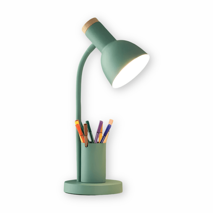 Modern led-bordslampa with penne socket for hamper office