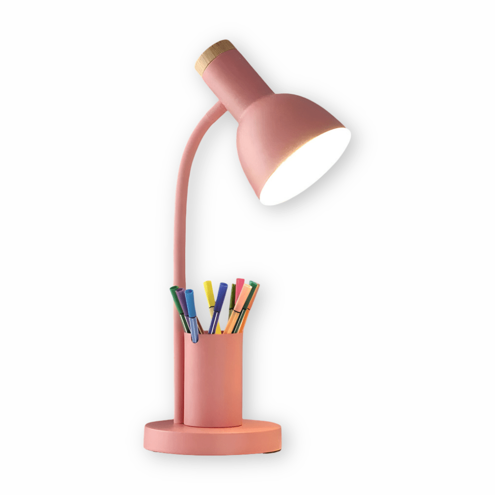 Modern led-bordslampa with penne socket for hamper office
