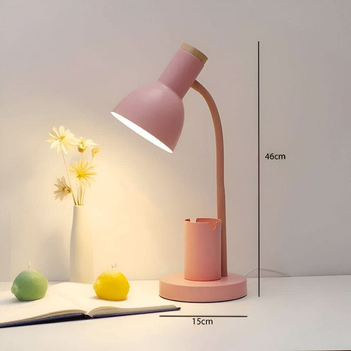 Modern led-bordslampa with penne socket for hamper office