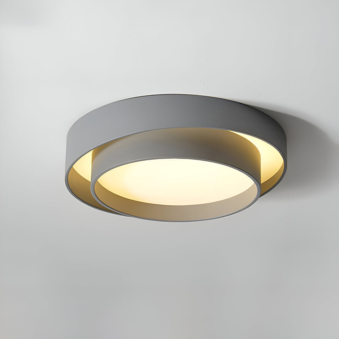 Modern LED Ceiling Lamp with Double Layer Design