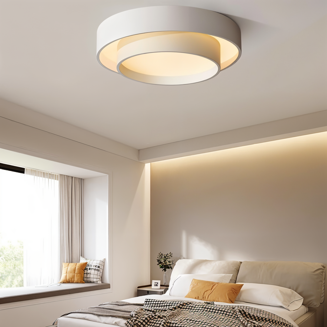 Modern LED Ceiling Lamp with Double Layer Design