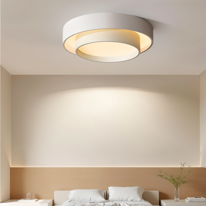 Modern LED Ceiling Lamp with Double Layer Design
