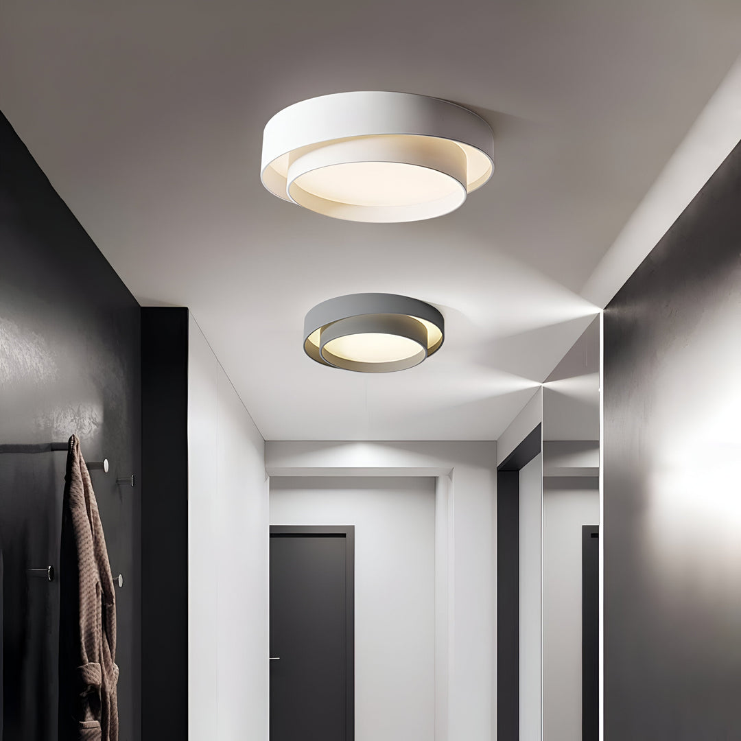 Modern LED Ceiling Lamp with Double Layer Design