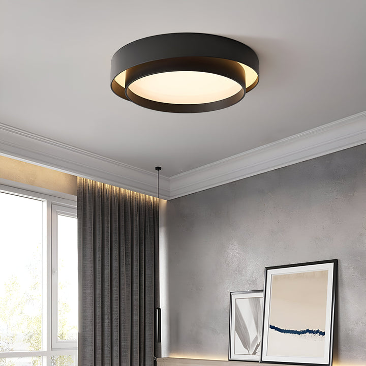 Modern LED Ceiling Lamp with Double Layer Design