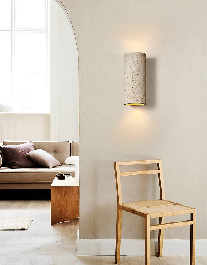 Modern suffered wall light with elegant up / down lighting