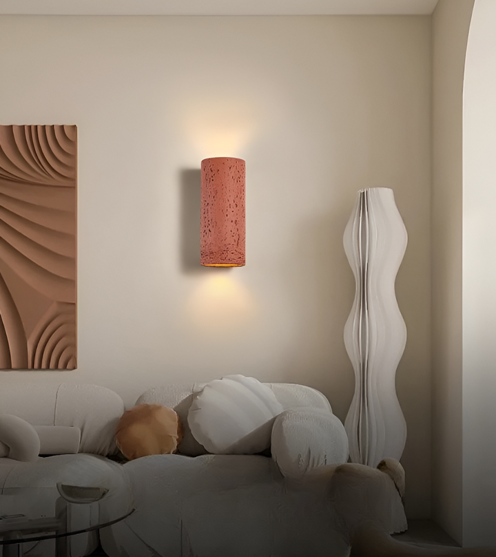 Modern suffered wall light with elegant up / down lighting