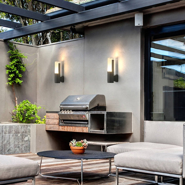 Outdoor Wall Lamp with Motion Sensor Modern Design for Entrances and Gardens