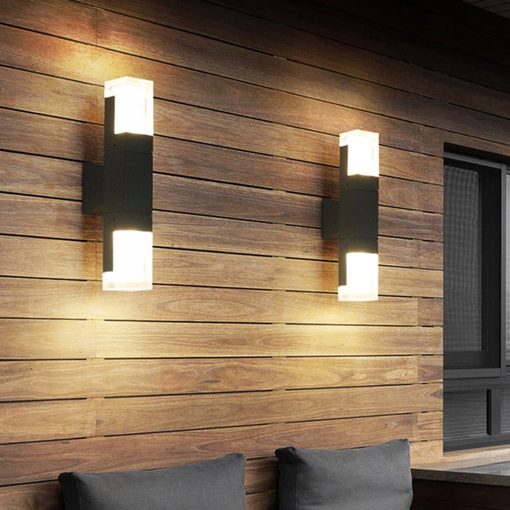 Outdoor Wall Lamp with Motion Sensor Modern Design for Entrances and Gardens