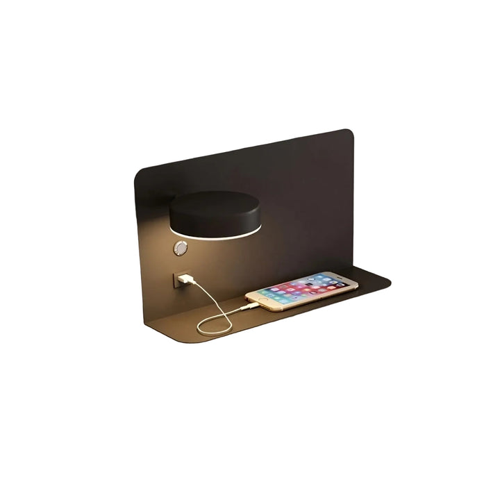 Modern Wall Lamp with USB Charger and Switch for the Home