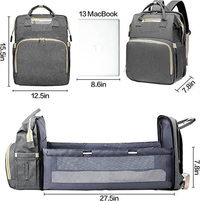 Multifunctional Parent Backpack with Travel Parking