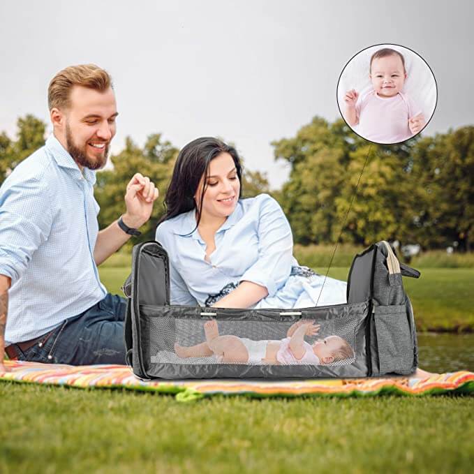 Multifunctional Parent Backpack with Travel Parking