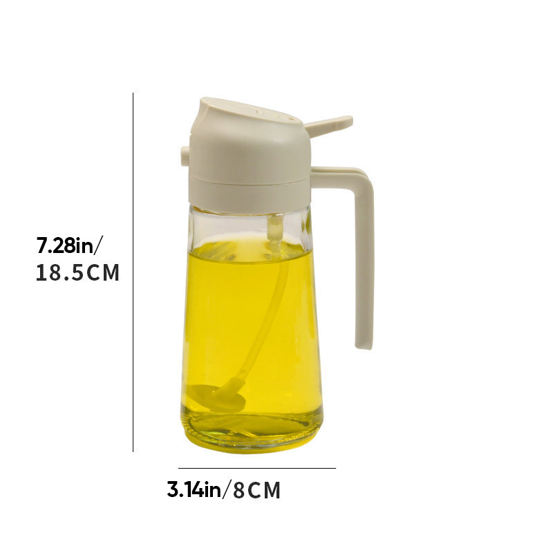 2 in 1 Oljespröyte and Dispenser – Glass | Multifunctional Kitchen tool