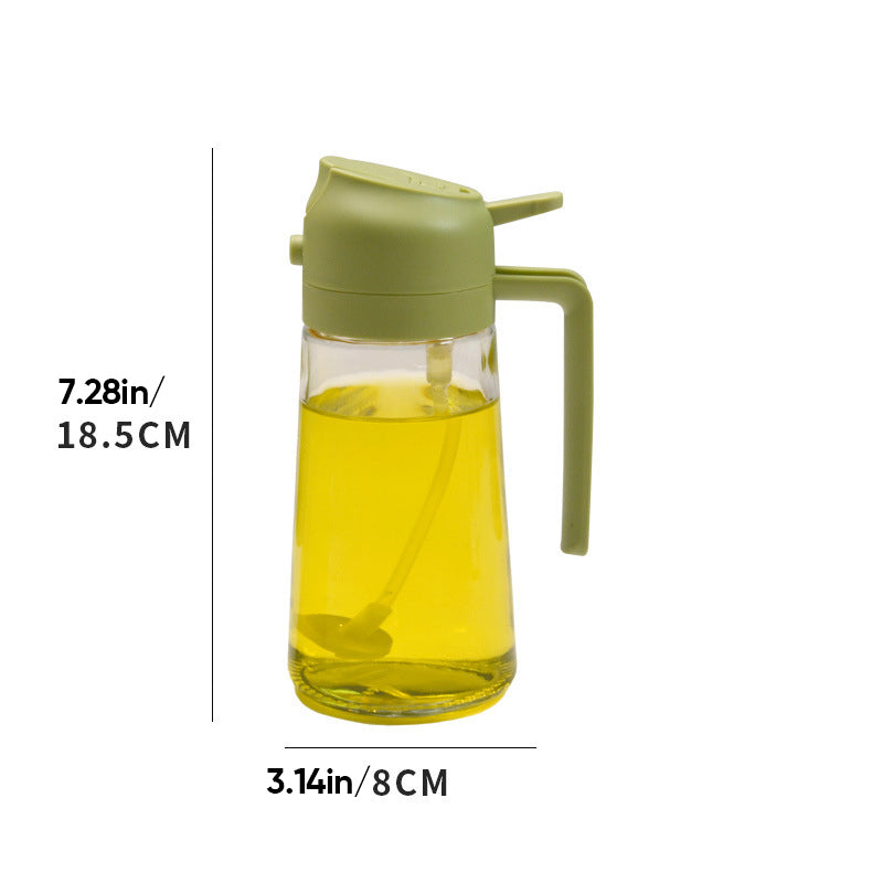 2 in 1 Oljespröyte and Dispenser – Glass | Multifunctional Kitchen tool