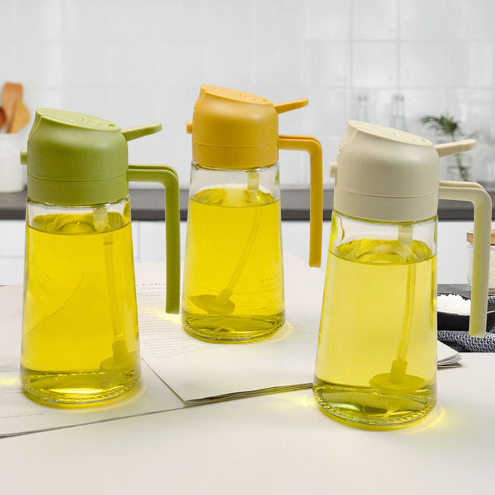2 in 1 Oljespröyte and Dispenser – Glass | Multifunctional Kitchen tool