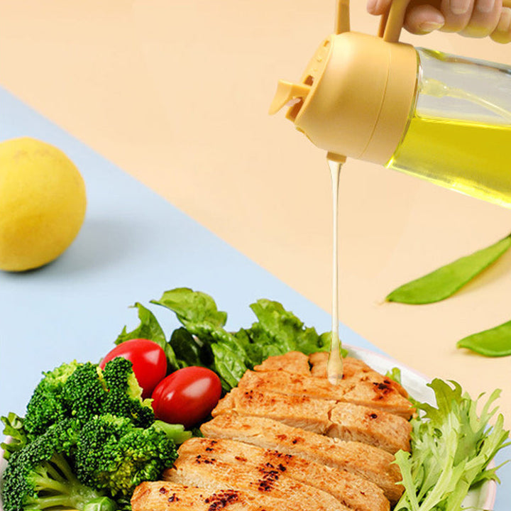 2 in 1 Oljespröyte and Dispenser – Glass | Multifunctional Kitchen tool
