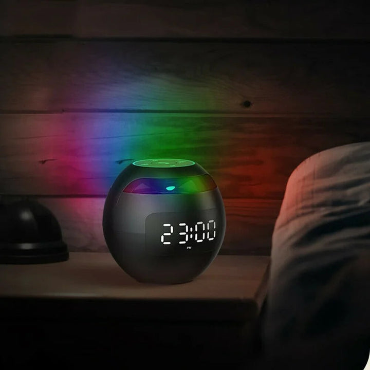 Multifunctional alarm clock with Bluetooth speaker