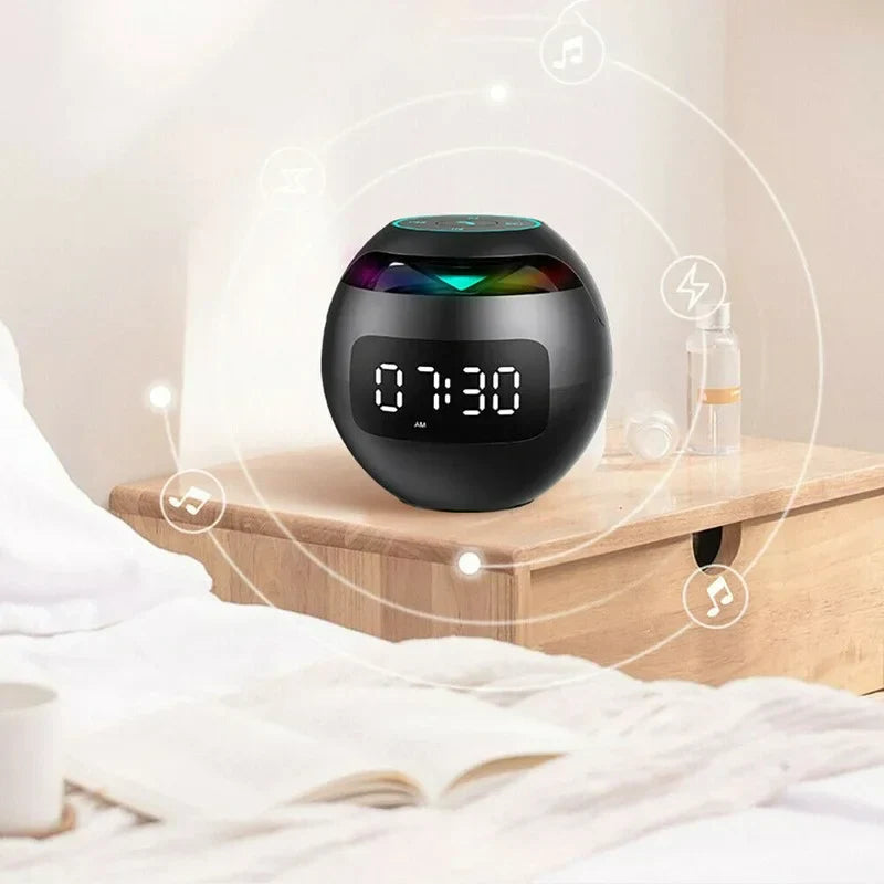 Multifunctional alarm clock with Bluetooth speaker