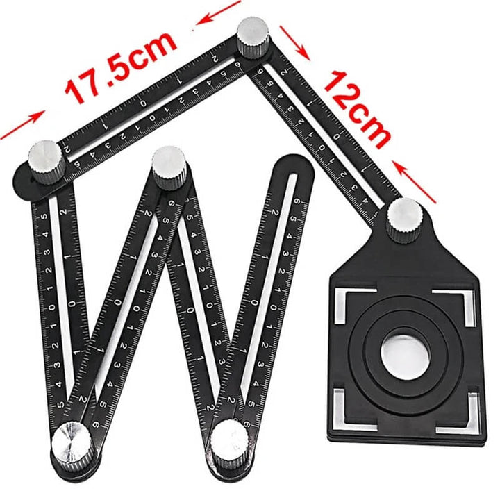 Tools: Multifunksjonell Vinkellinjal in Metal for Precision