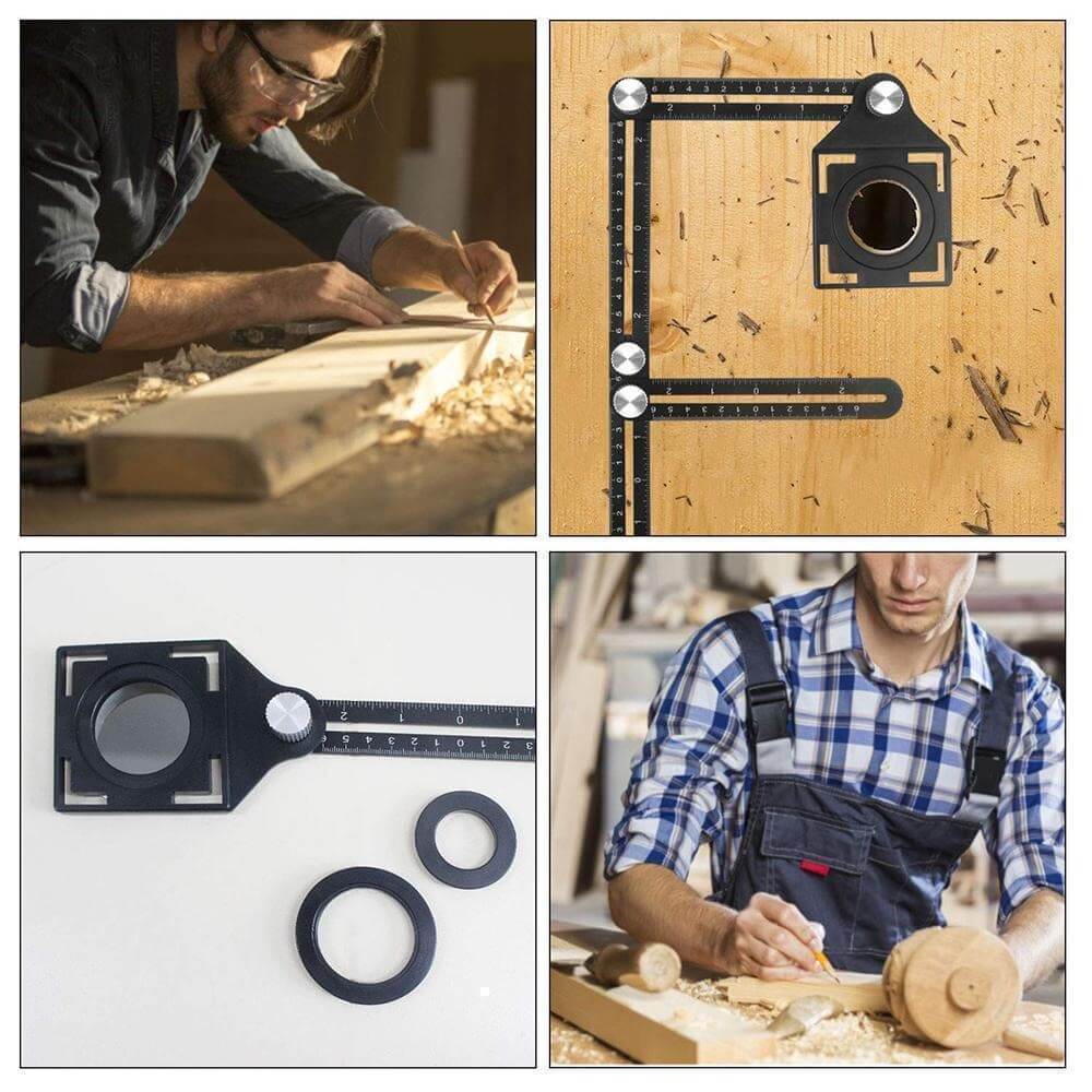Tools: Multifunksjonell Vinkellinjal in Metal for Precision