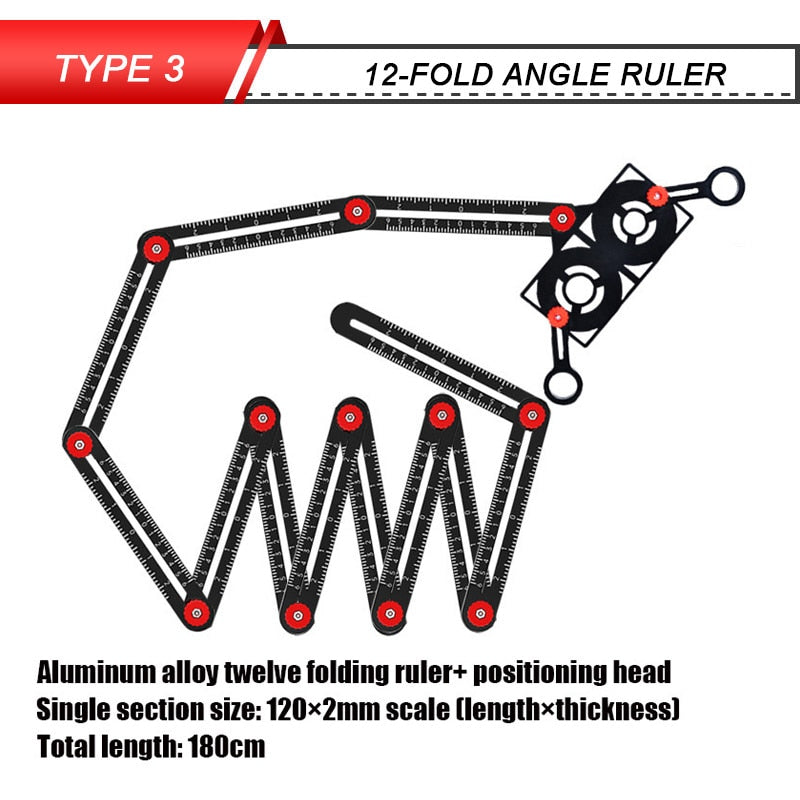 Tools: Multifunksjonell Vinkellinjal in Metal for Precision