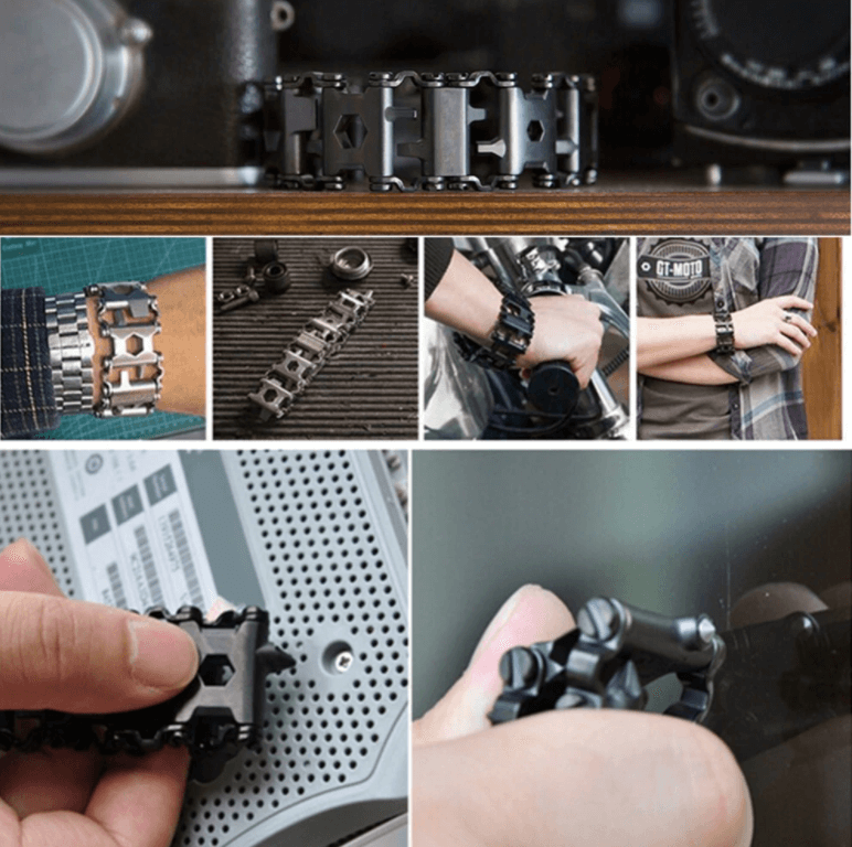 Unisex Multiverktöy Bracelet – 29 Features for Adventures