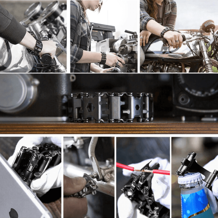 Unisex Multiverktöy Bracelet – 29 Features for Adventures