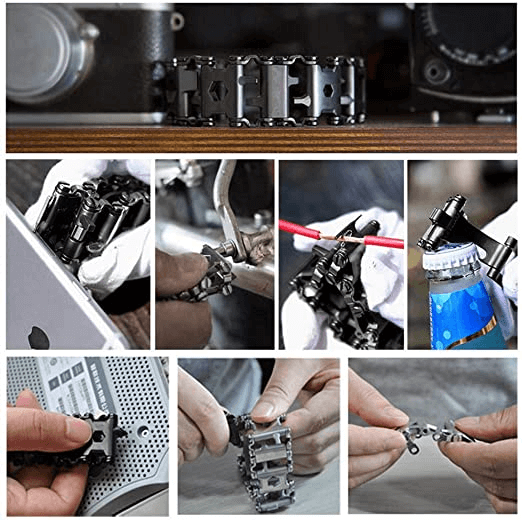 Unisex Multiverktöy Bracelet – 29 Features for Adventures