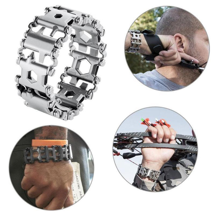 Unisex Multiverktöy Bracelet – 29 Features for Adventures