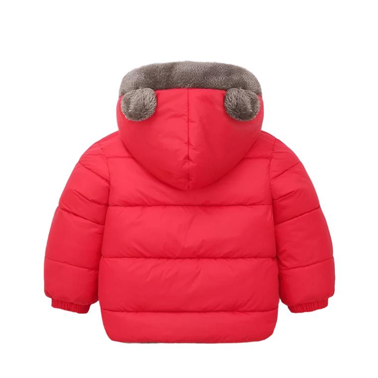Soft kasjmir blend hood jacket for children