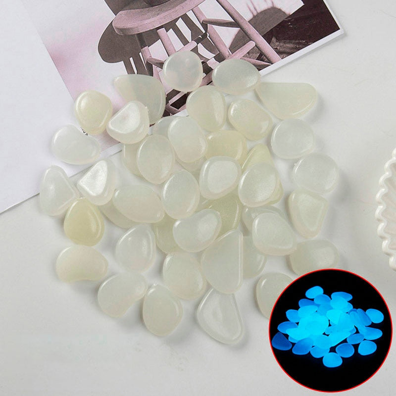 Luminous Garden Stones in Different Colors