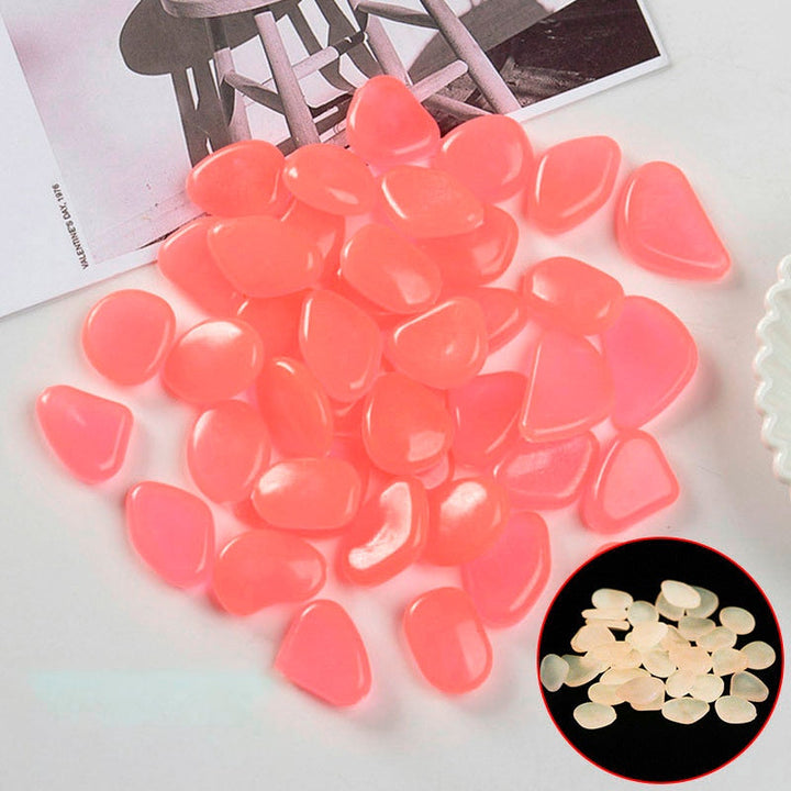 Luminous Garden Stones in Different Colors