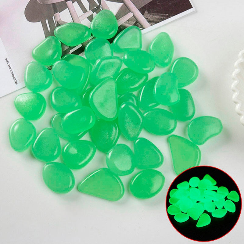 Luminous Garden Stones in Different Colors