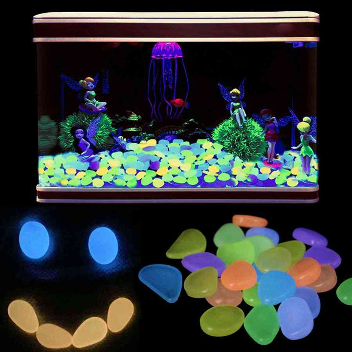 Luminous Garden Stones in Different Colors
