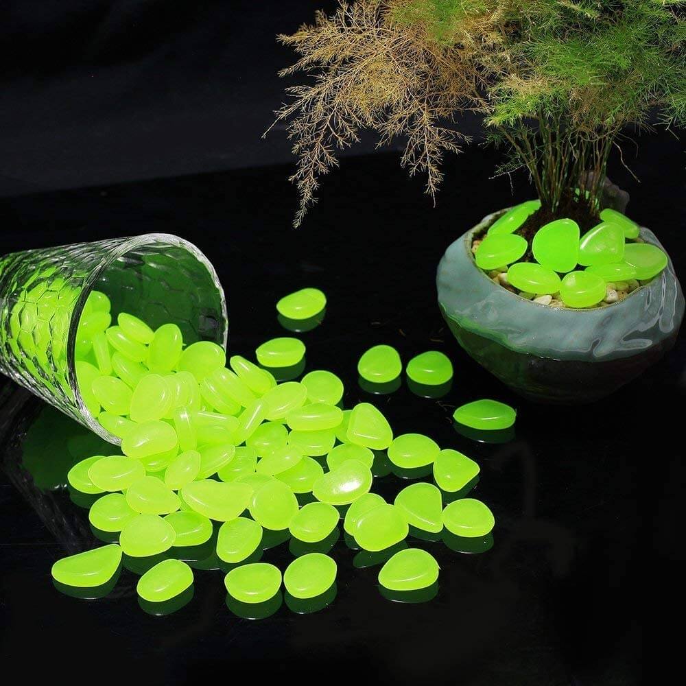 Luminous Garden Stones in Different Colors