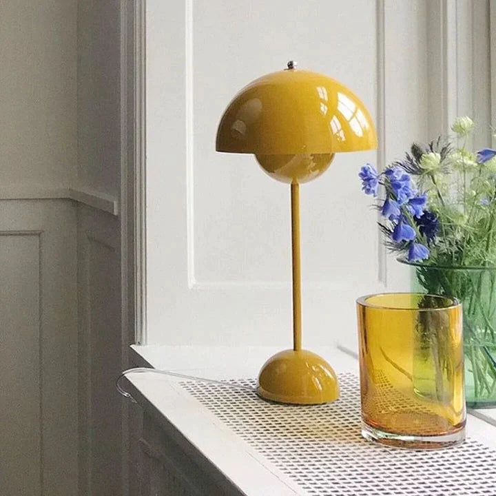 Unisex small table lamp with adjustable brightness