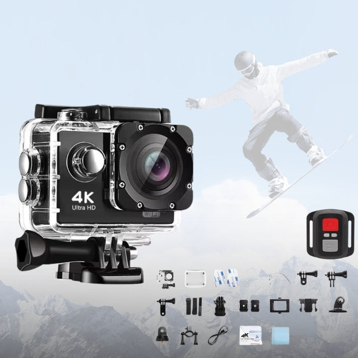 Ultra HD Sport Pro Camera - 4K, WiFi-aktivert, Waterproof
