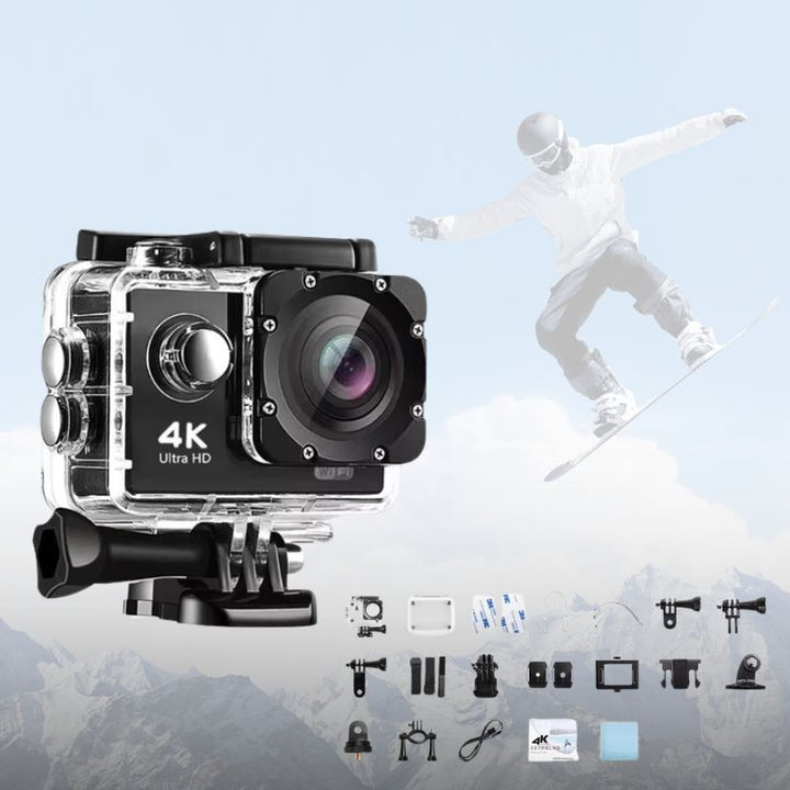 Ultra HD Sport Pro Camera - 4K, WiFi-aktivert, Waterproof