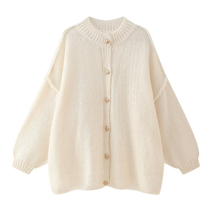 Comfortable Oversized Women Cardigan with buttons