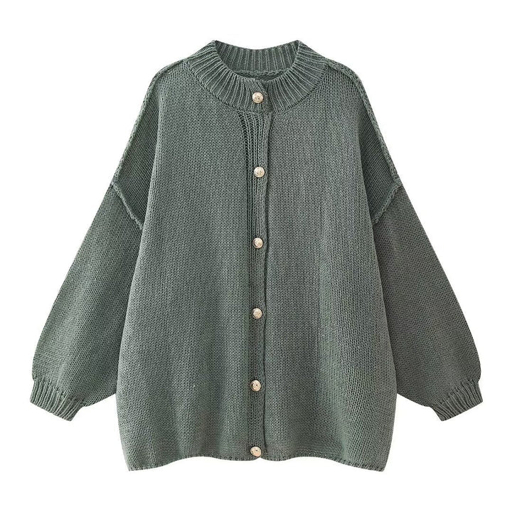 Comfortable Oversized Women Cardigan with buttons