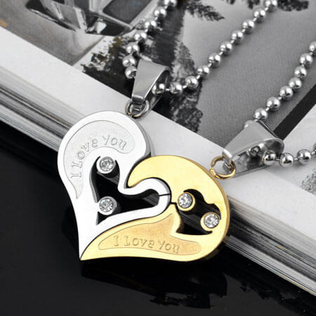 Unique Couple Necklace for Eternal Love