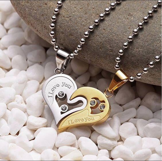Unique Couple Necklace for Eternal Love