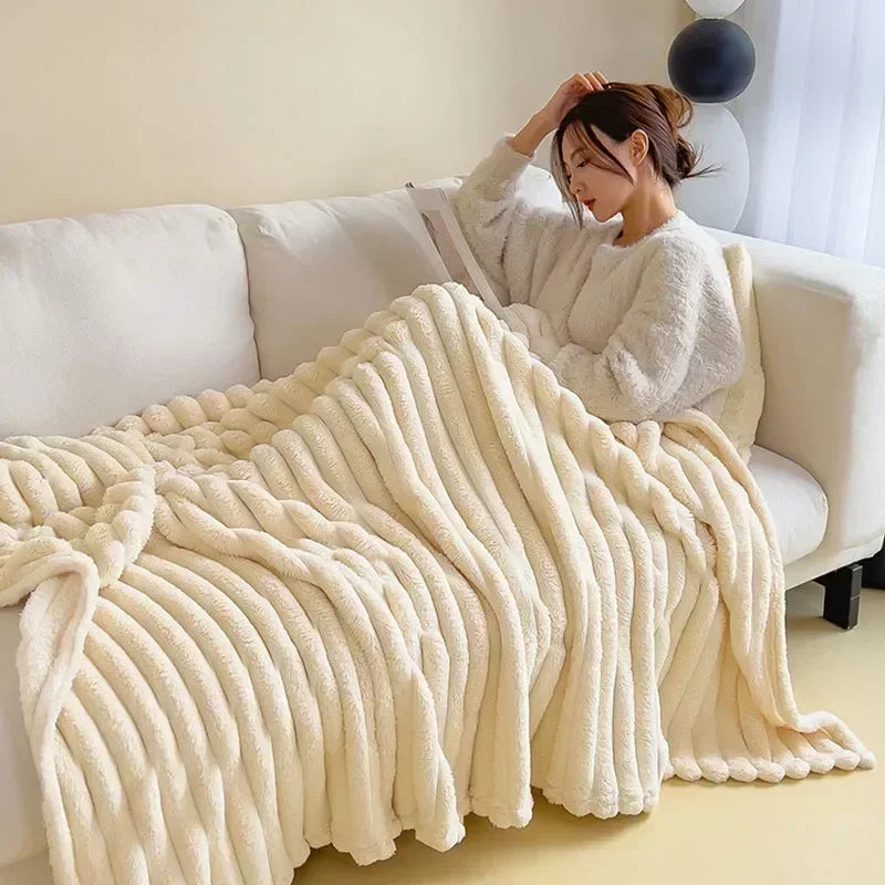 Plush feeble for cosy evening