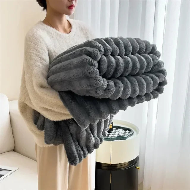 Plush feeble for cosy evening