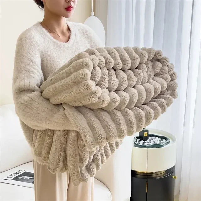 Plush feeble for cosy evening