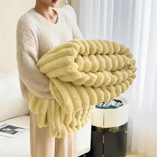 Plush feeble for cosy evening