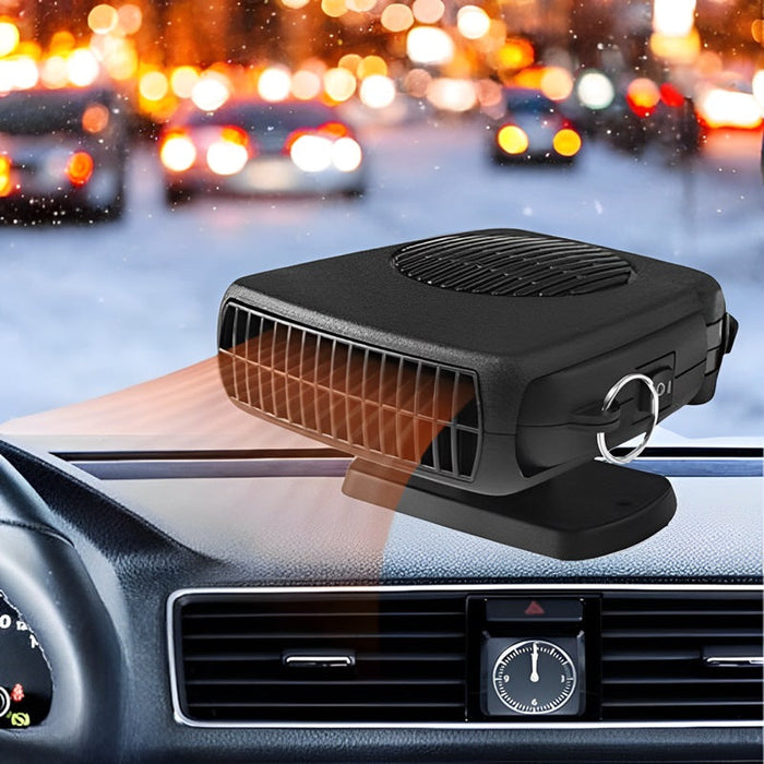 Draagbare 12V-autokachel met 360° draaibare voet